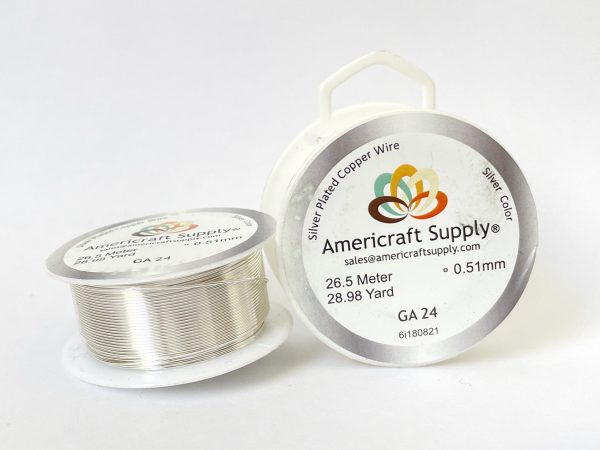 Alambre Americraft Supply  Silver Calibre 24 - 26.5 Mts